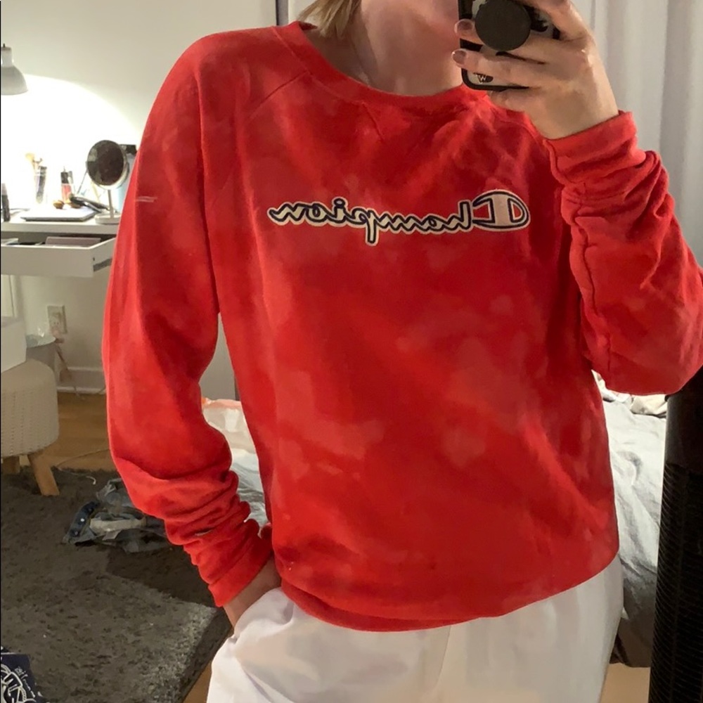 Champion bleach dye crew neck